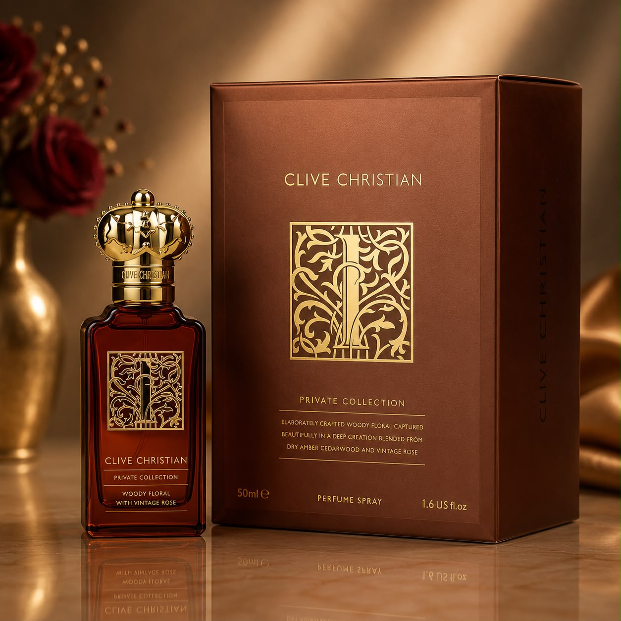 CLIVE CHIRISTIAN Woody Floral With Vintage Rose  Edp 50ml